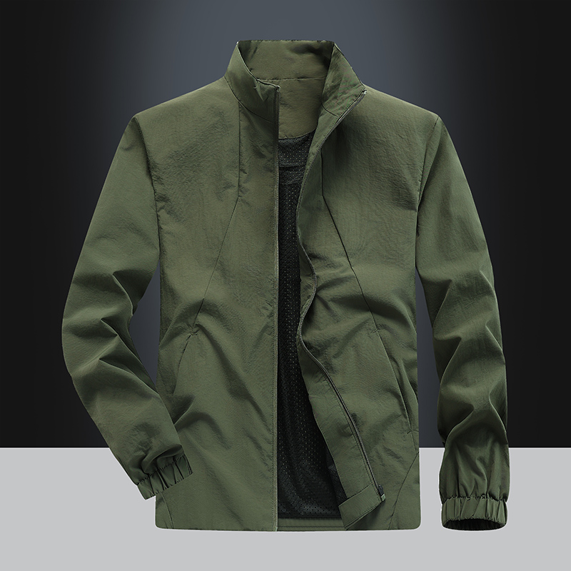 Quality Winter Clothing Bomber Jacket - Sports Jacket Coat Solid Color Men