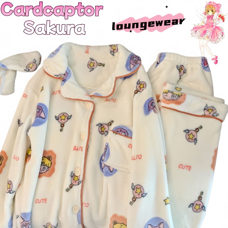 Winter Clothing Japan - Cardcaptor Sakura Pajamas - Cute Cartoon