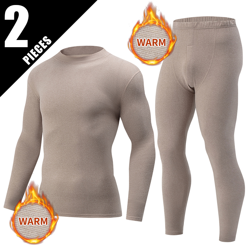 Winter Under Clothing - 2-pcs Autumn And Winter Men's Thick
