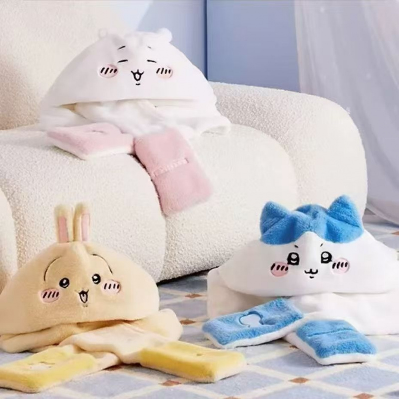 Winter Clothing Japan - Cute Chiikawa Kawaii Cartoon 3 In