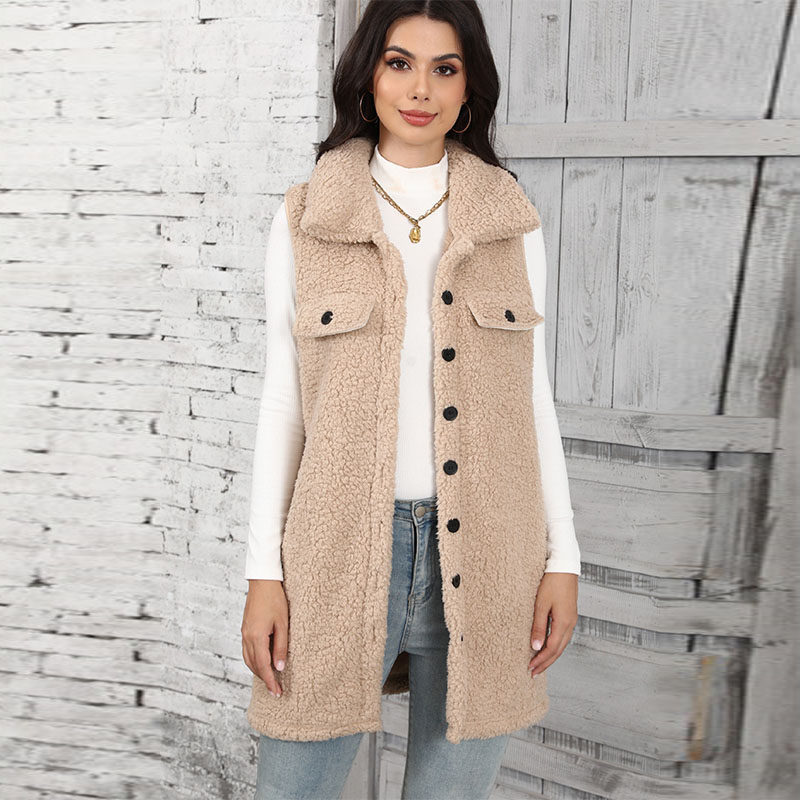 Women's Lamb Plush Vests Splic – обзор и цена Winter Clothing On Sale
