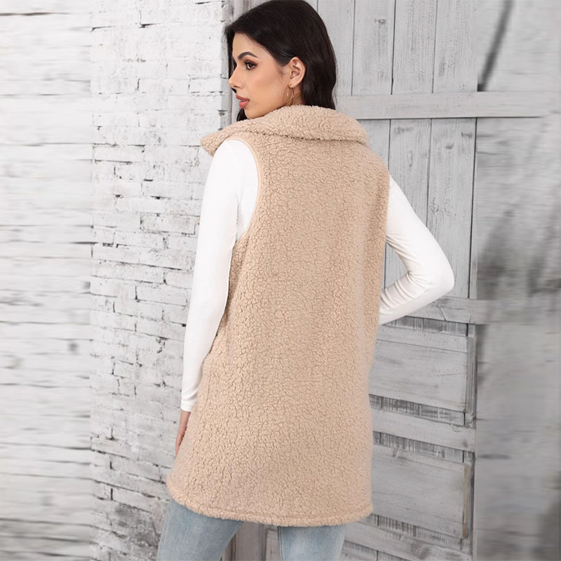 Women's Lamb Plush Vests Splic – обзор и цена Winter Clothing On Sale
