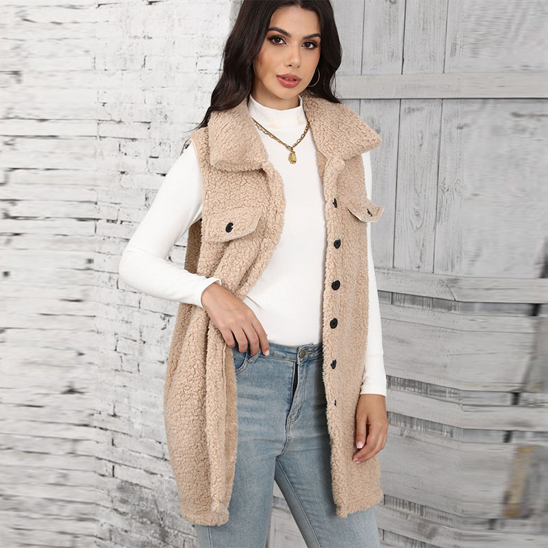 Women's Lamb Plush Vests Splic – обзор и цена Winter Clothing On Sale