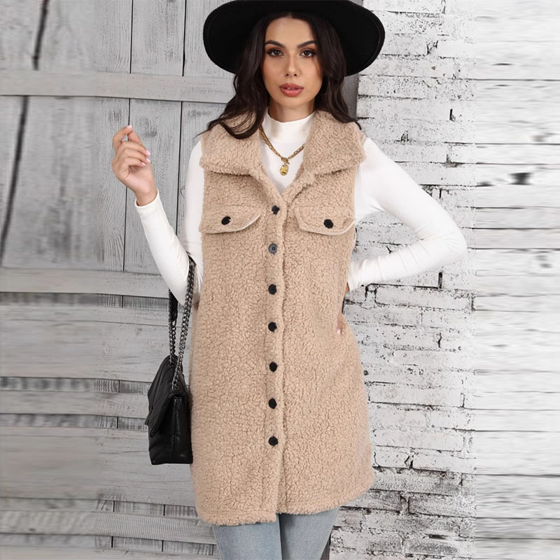 Women's Lamb Plush Vests Splic – обзор и цена Winter Clothing On Sale