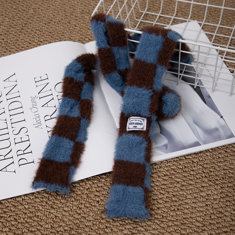 Y2k Striped Plush Narrow Long  – обзор и цена Y2K Winter Clothing