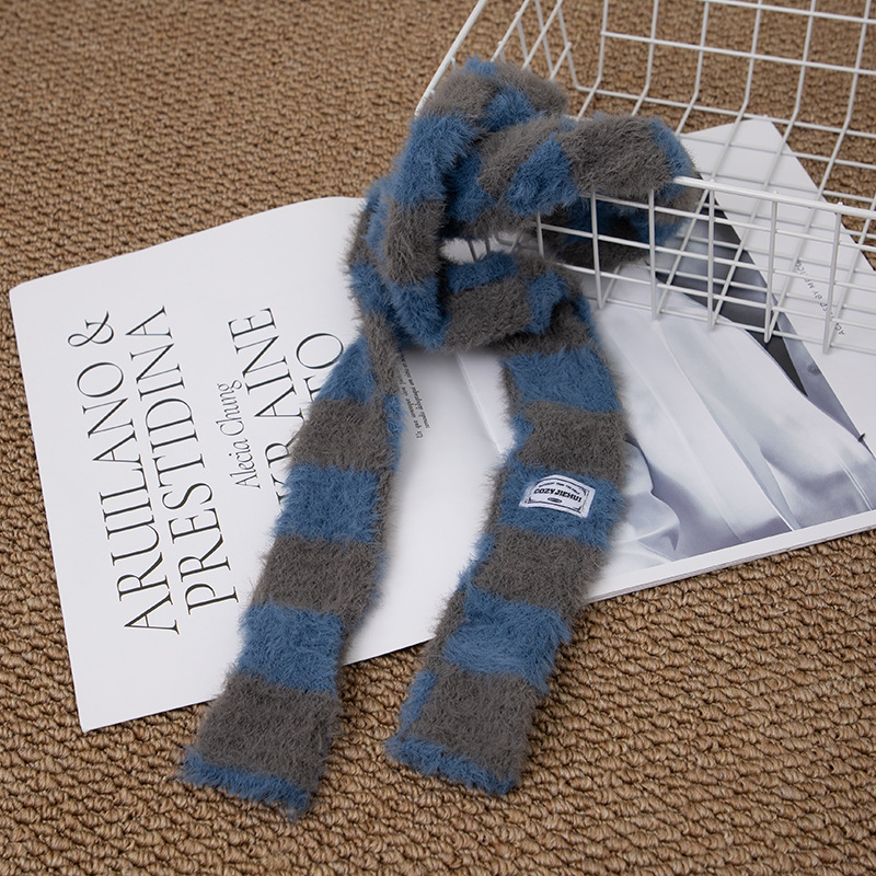 Y2k Striped Plush Narrow Long  – обзор и цена Y2K Winter Clothing