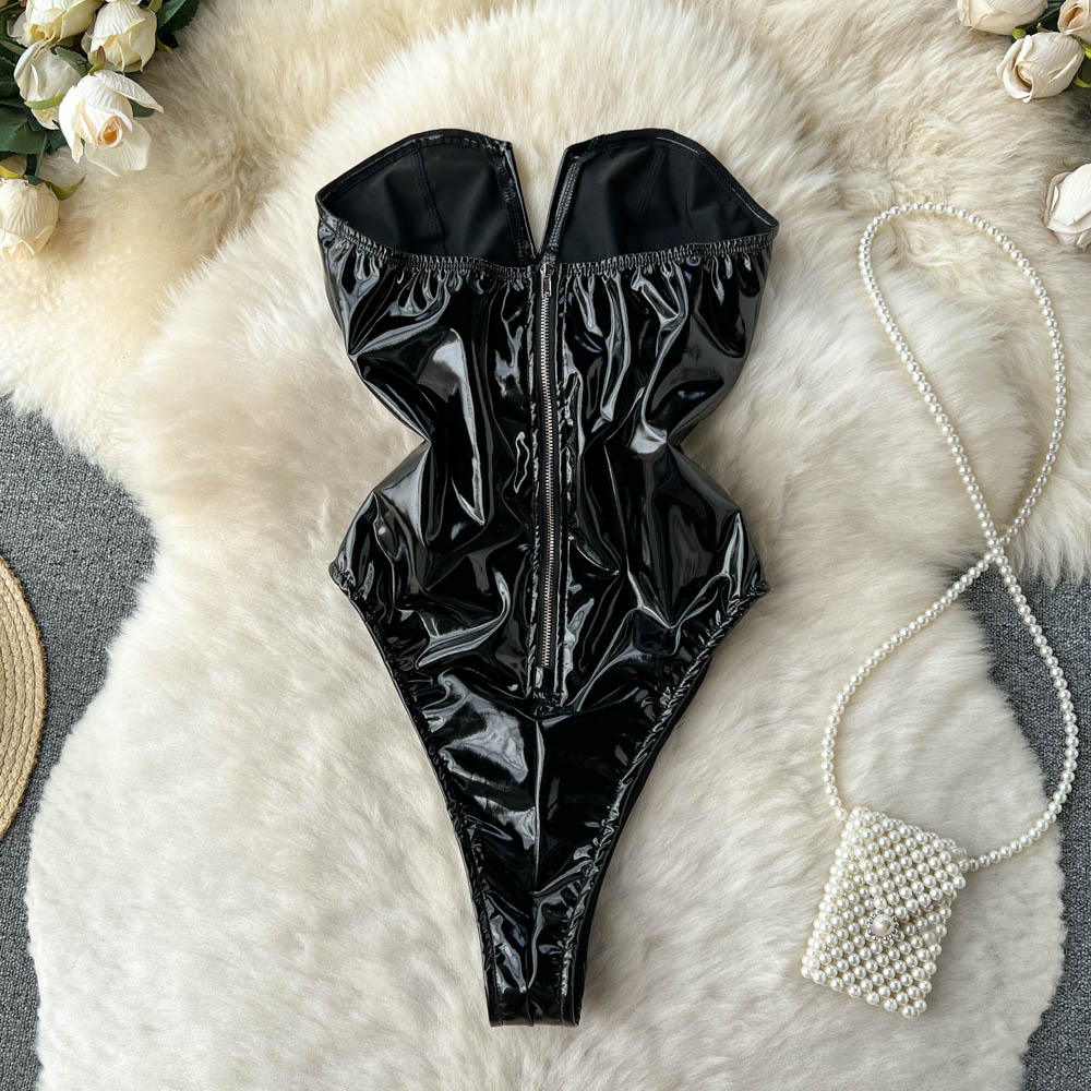 PU Leather Sexy Bodysuits Wome – обзор и цена Y2K Winter Clothing