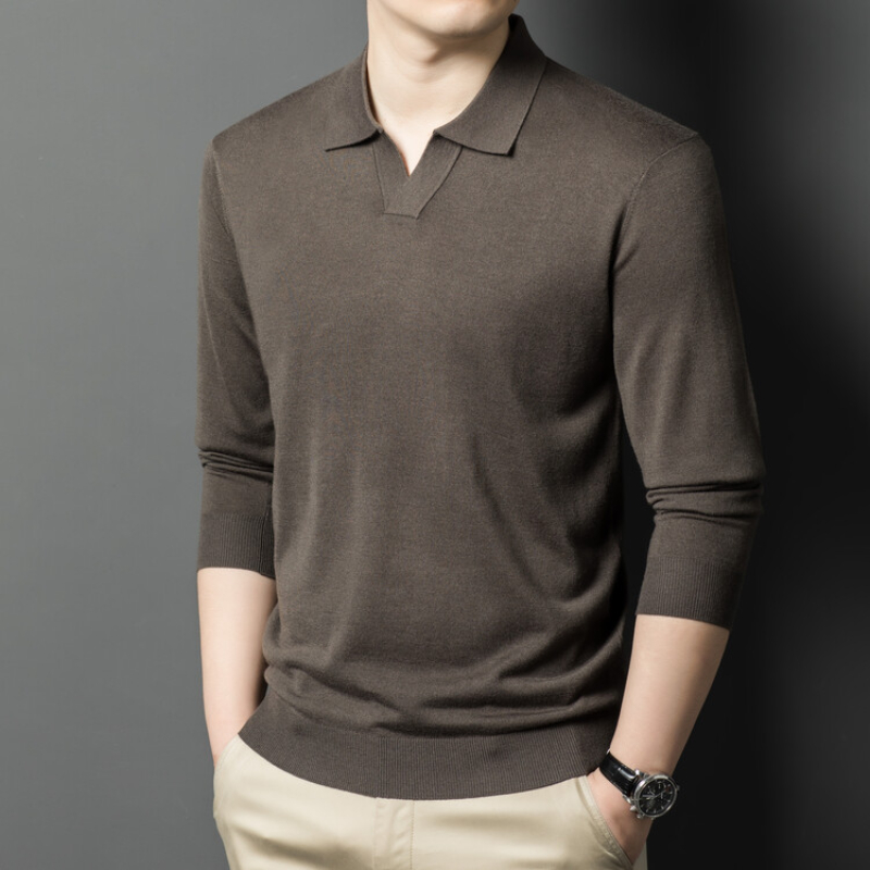 Men's pullover sweater with V- – обзор и цена Quality Winter Clothing