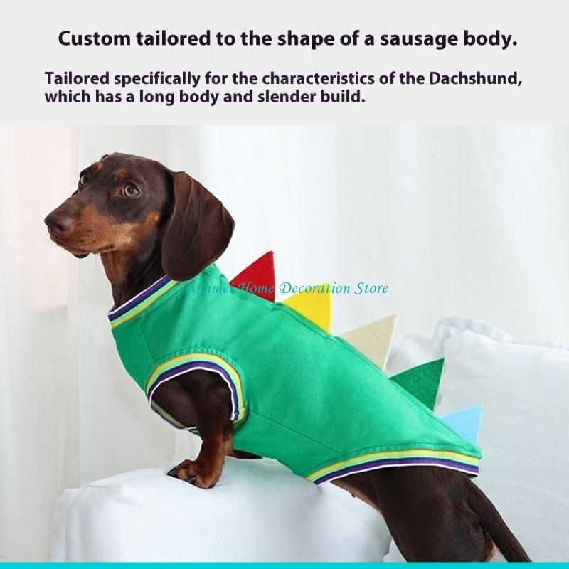 H7BF Dachshund Dinosaur Theme  – обзор и цена Winter Clothing For Dogs