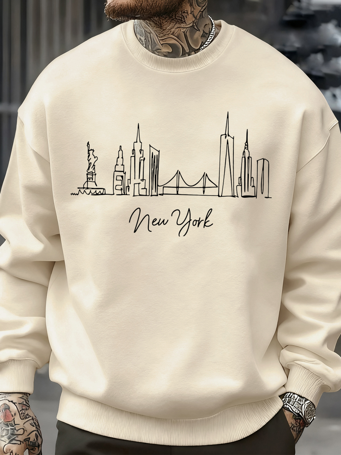 New York City Line Prints Men' – обзор и цена Winter Clothing In New York City