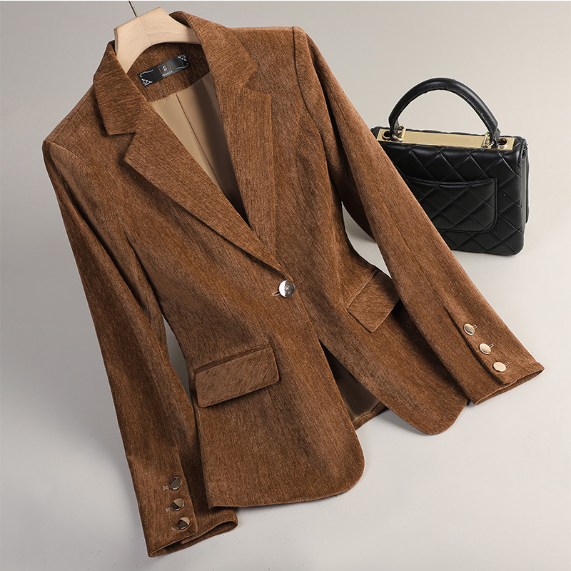 Yellow Gold Velvet Blazer Wome – обзор и цена Winter Clothing Work