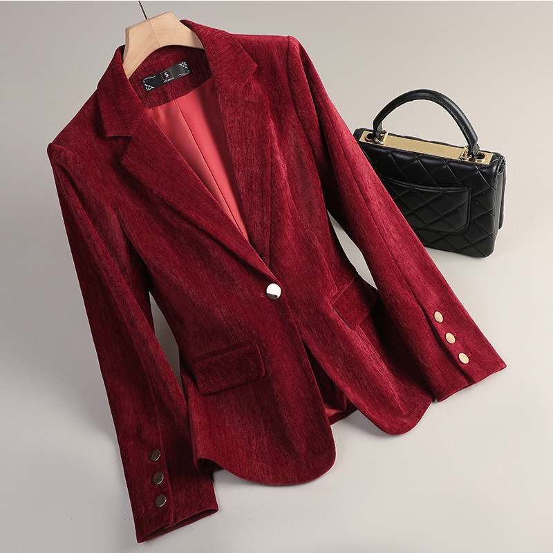 Yellow Gold Velvet Blazer Wome – обзор и цена Winter Clothing Work