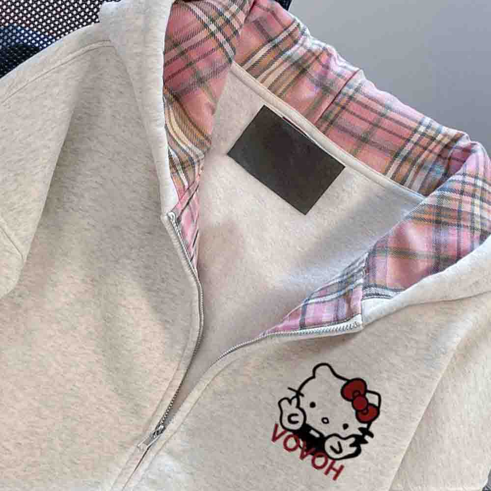 Hello Kitty Women's Hooded Swe – обзор и цена Y2K Winter Clothing