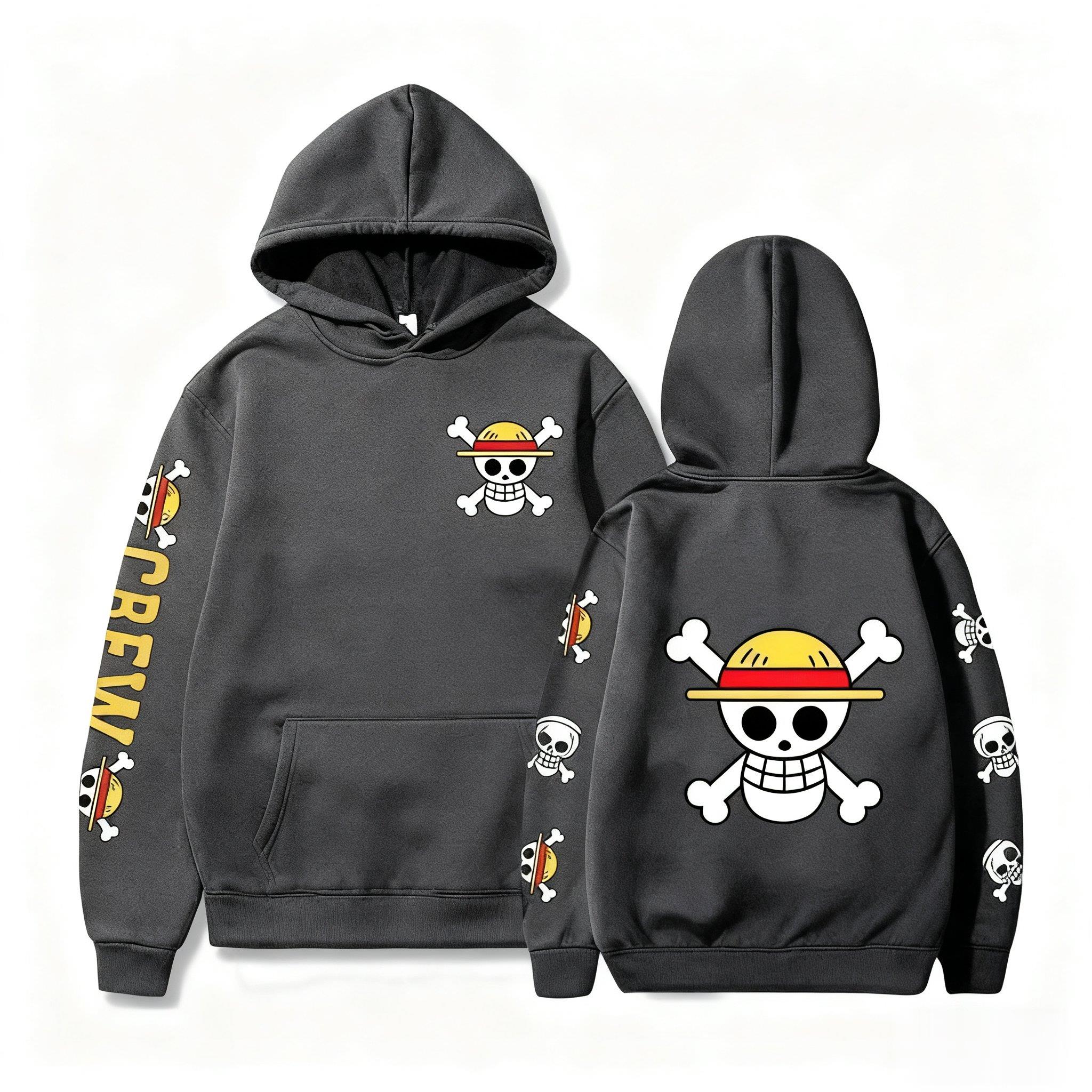 One Piece Skull Print Hoodie M – обзор и цена Winter Clothing Japan