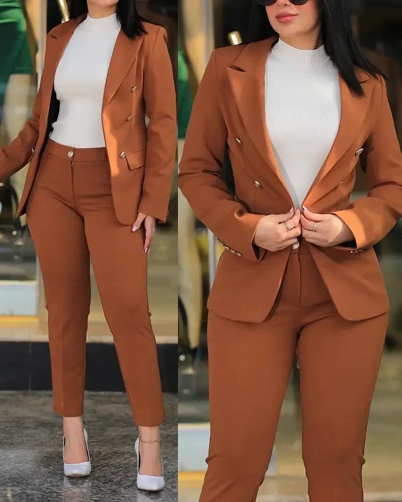 Women Two Piece Sets Pant Suit – обзор и цена Winter Clothing Work