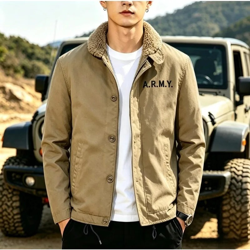 Men's Fleece Warm Winter Milit – обзор и цена Quality Winter Clothing Bomber Jacket