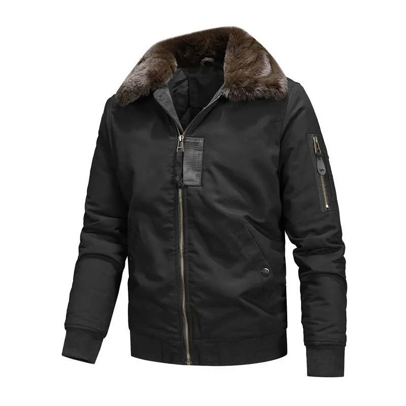 New Winter Men Bomber Jackets  – обзор и цена Quality Winter Clothing Bomber Jacket